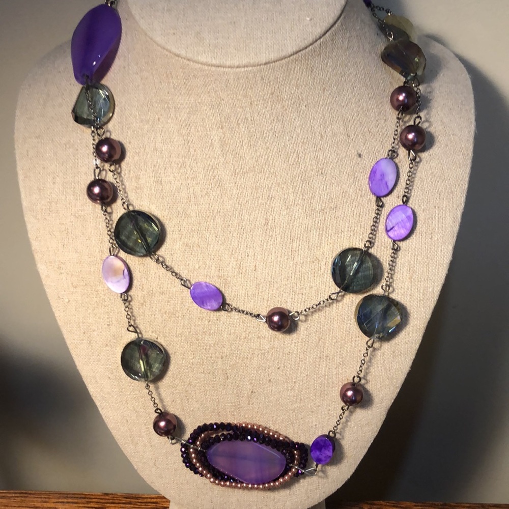 Ole Purple long necklace